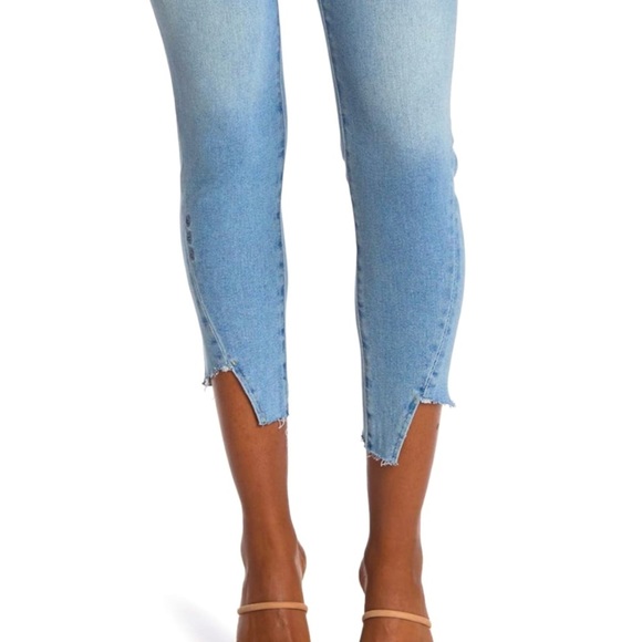 NEW Etica Alex Boy Raw Angled Hem Skinny Ankle Light Wash Jeans NWT - Picture 4 of 11